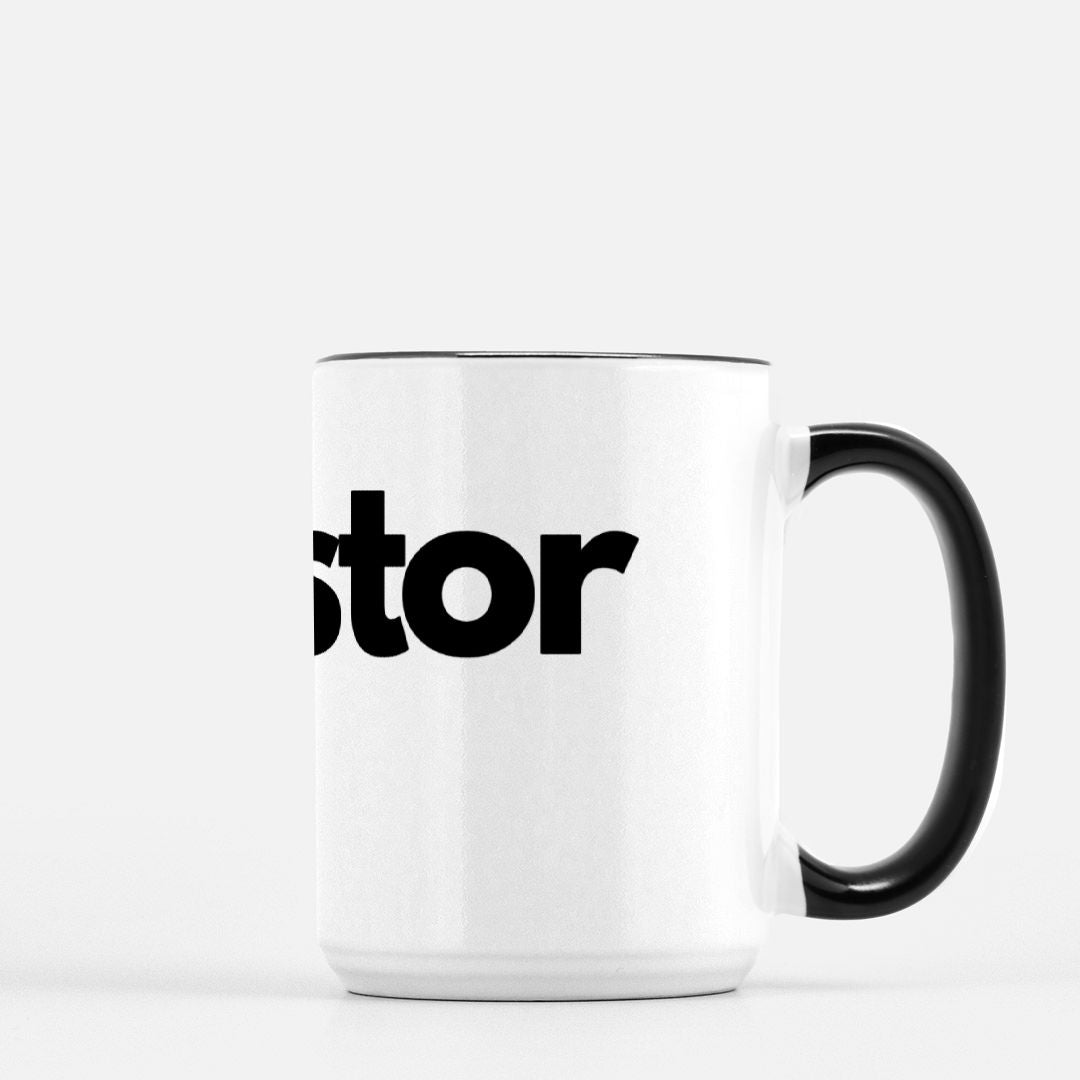 Investor Mug Deluxe 15oz. (Black + White)