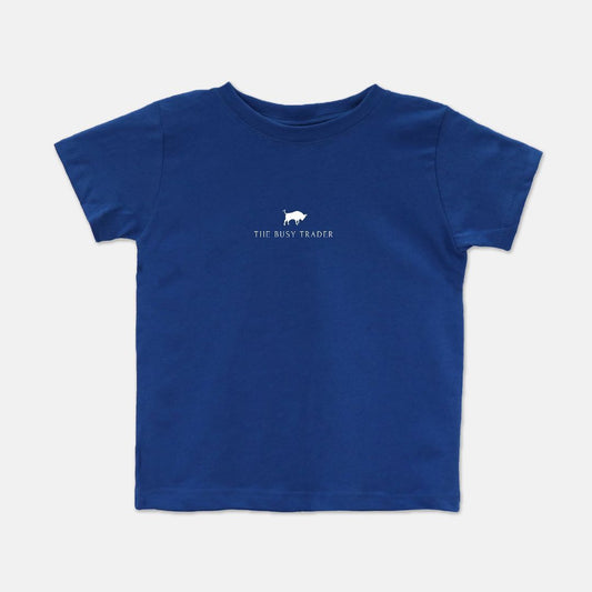 The Busy Trader Signature Toddler Unisex Tee (w/white logo)