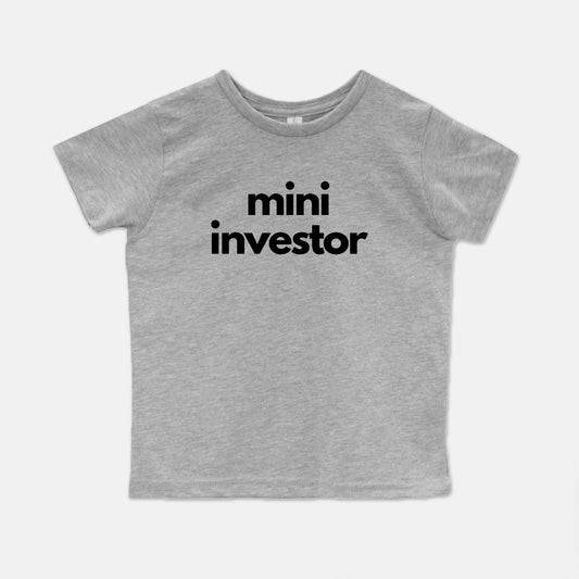 Mini Investor Toddler Crew Tee