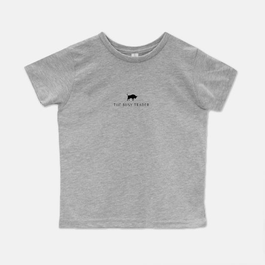 The Busy Trader Signature Toddler Unisex Tee (w/black logo)