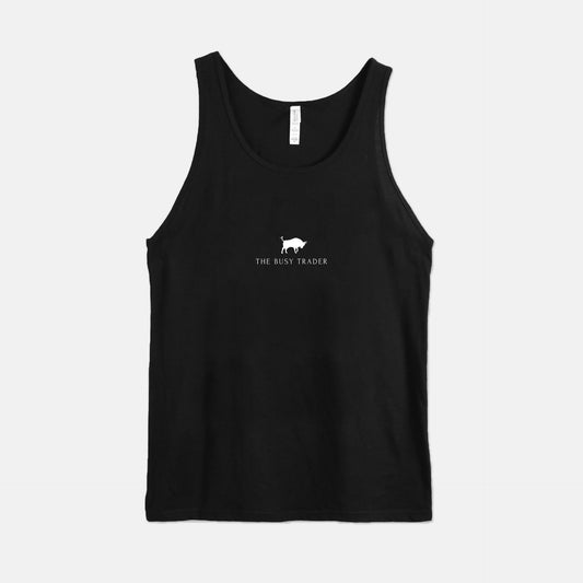 The Busy Trader Signature Unisex Jersey Tank (w/white logo)