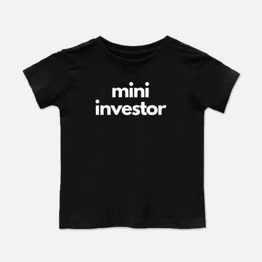 BLK Mini Investor Toddler Crew Tee