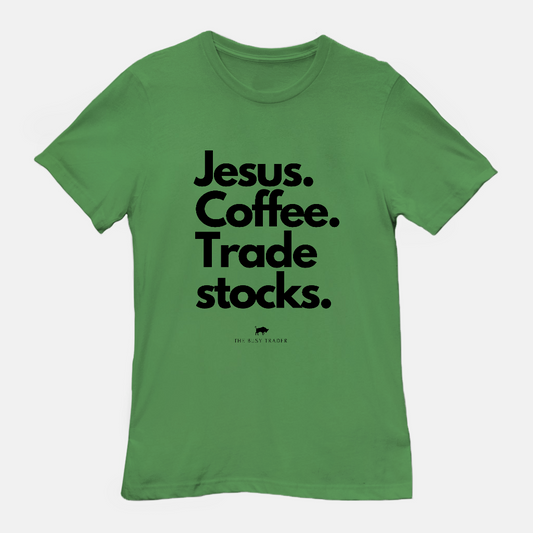 Jesus. Coffee. Trade Stocks Unisex Tee