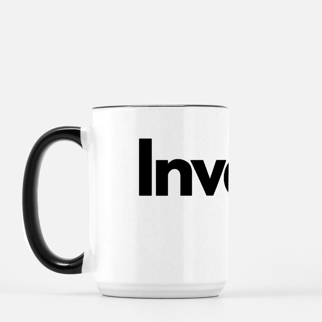 Investor Mug Deluxe 15oz. (Black + White)