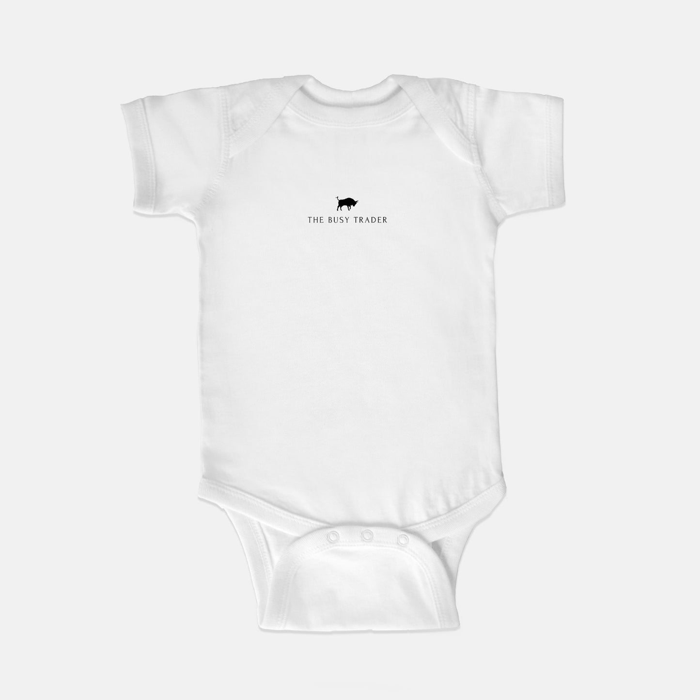 The Busy Trader Signature Unisex Baby Onesie (w/black logo)