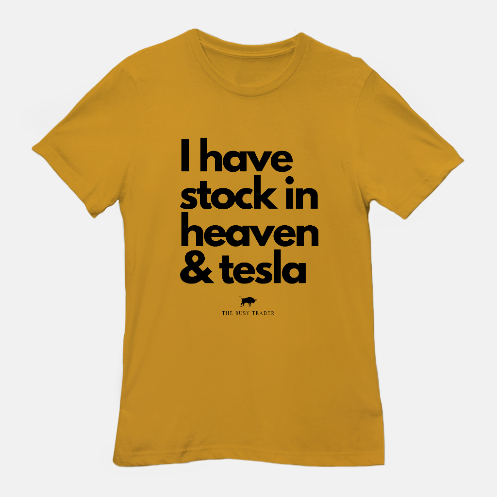 Stock in Heaven & Tesla Unisex Tee