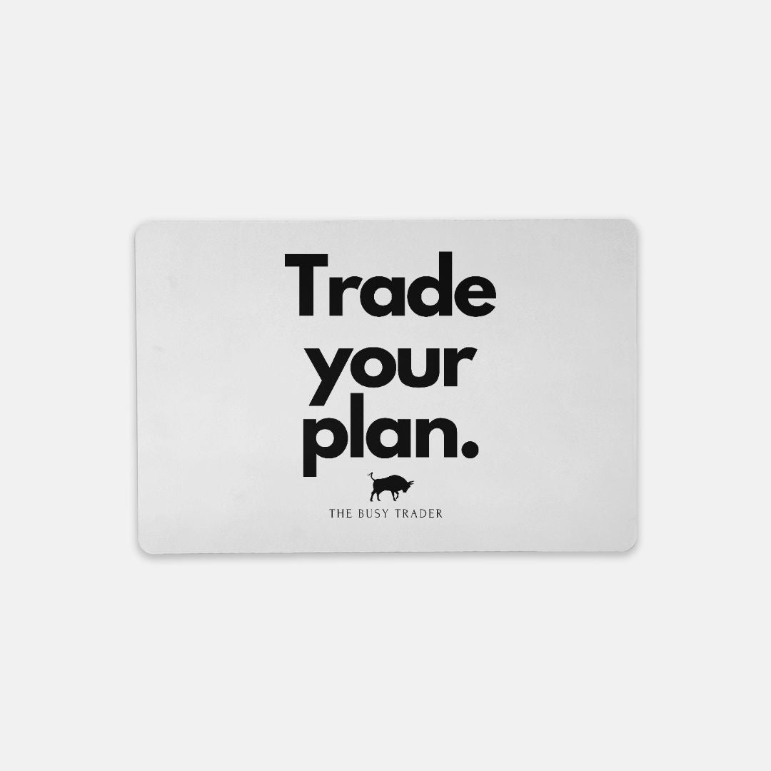 Trade Your Plan Desk Mat – Small (18″ x 12″)