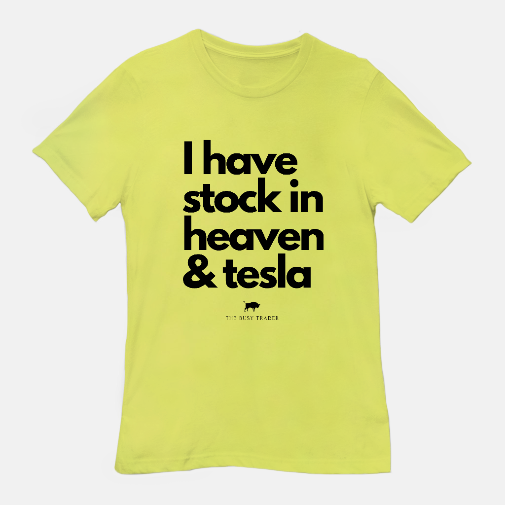 Stock in Heaven & Tesla Unisex Tee