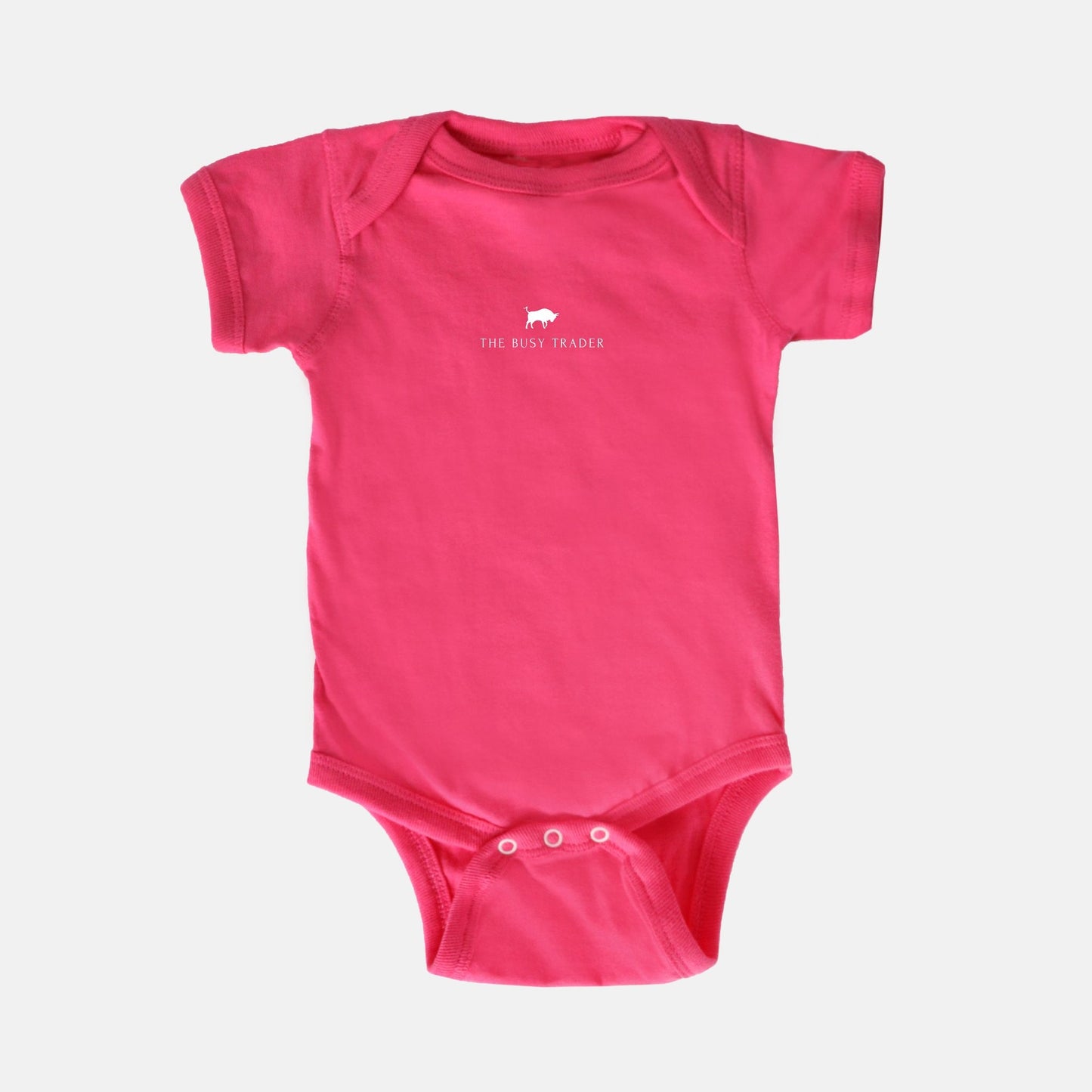 The Busy Trader Signature Unisex Baby Onesie (w/white logo)