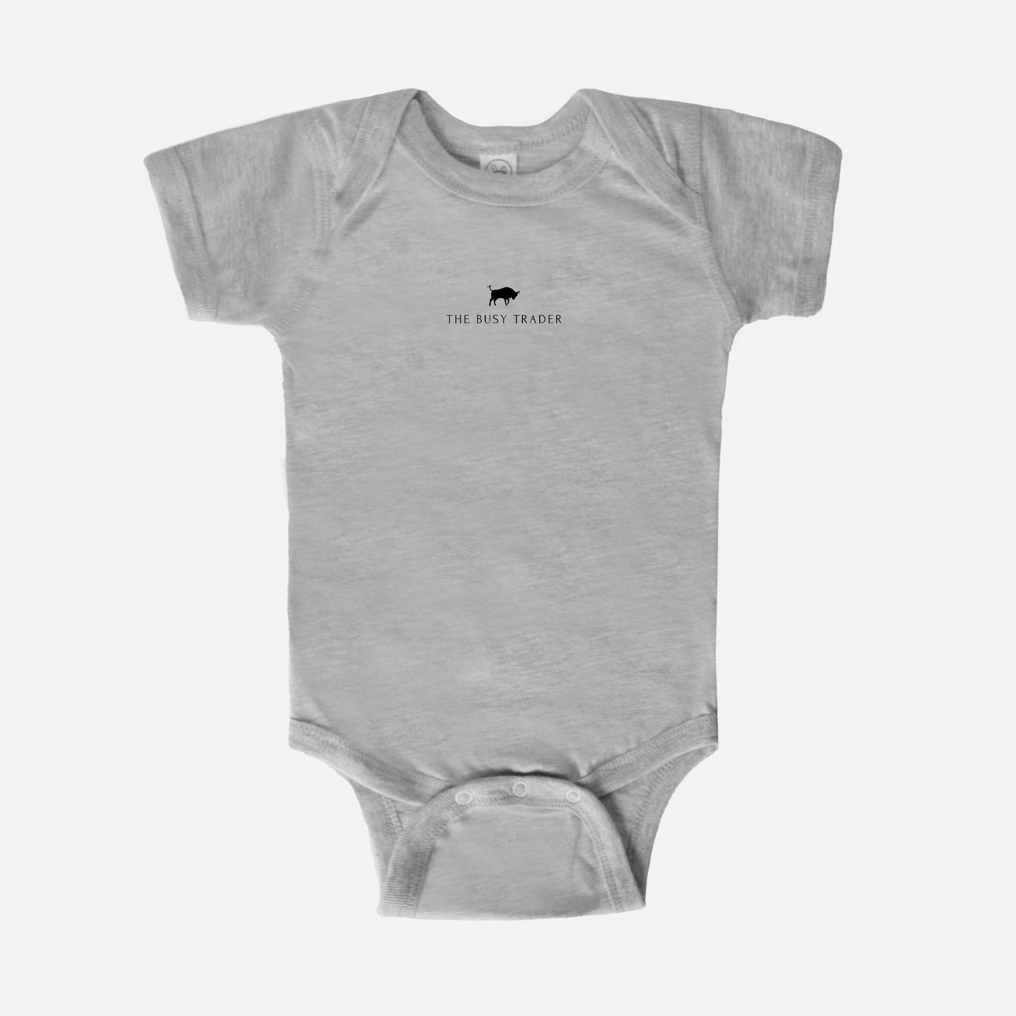 The Busy Trader Signature Unisex Baby Onesie (w/black logo)