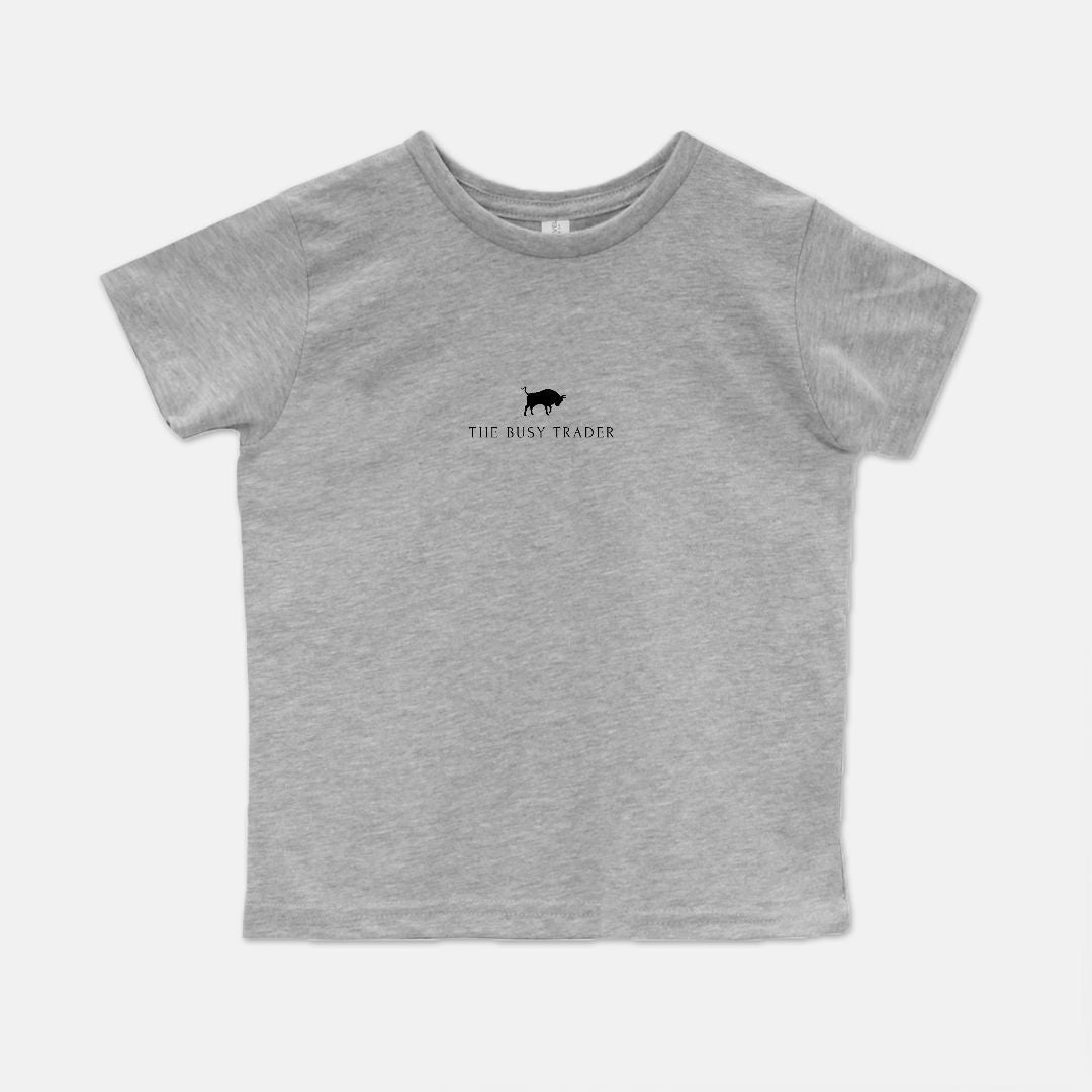 The Busy Trader Signature Toddler Unisex Tee (w/black logo)