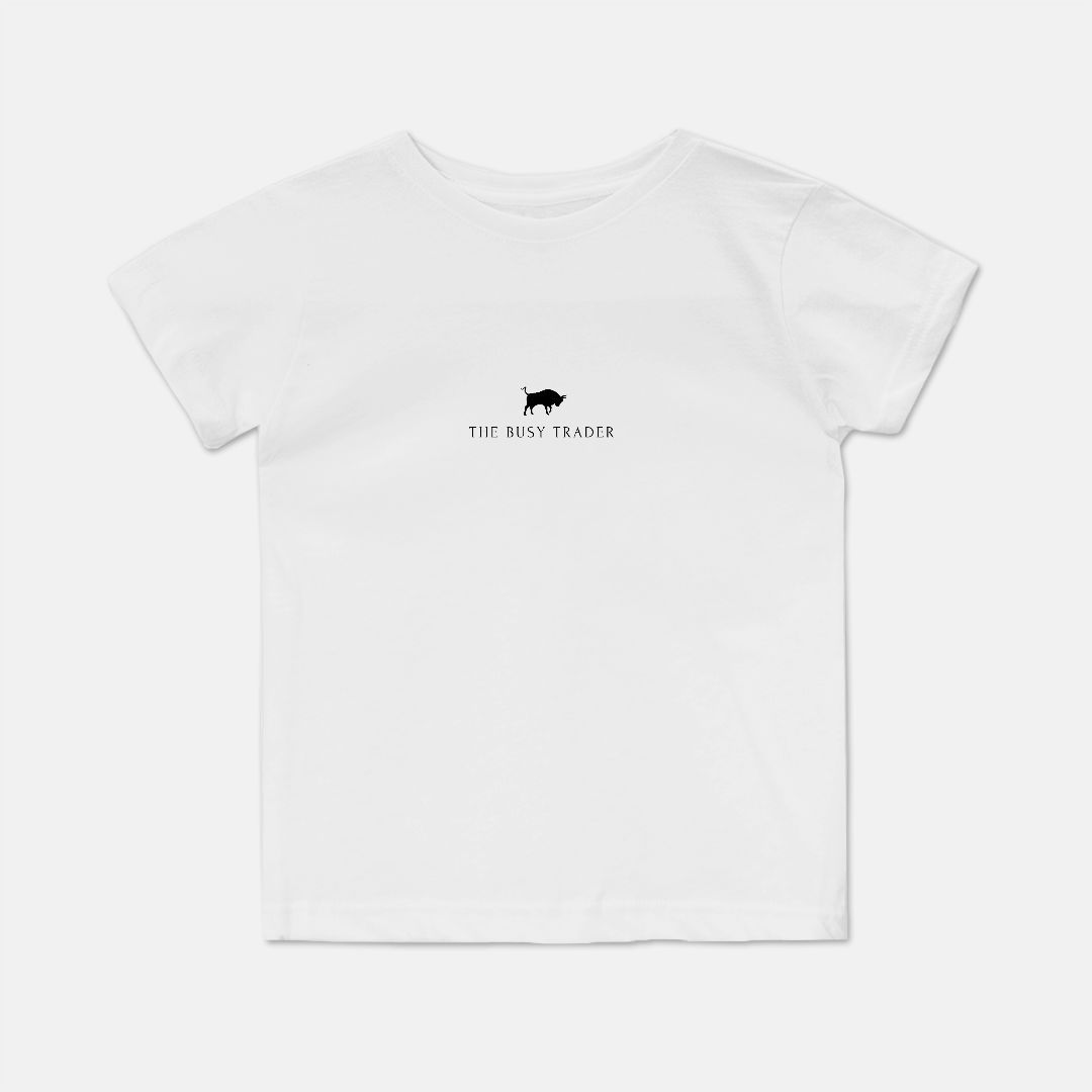 The Busy Trader Signature Toddler Unisex Tee (w/black logo)