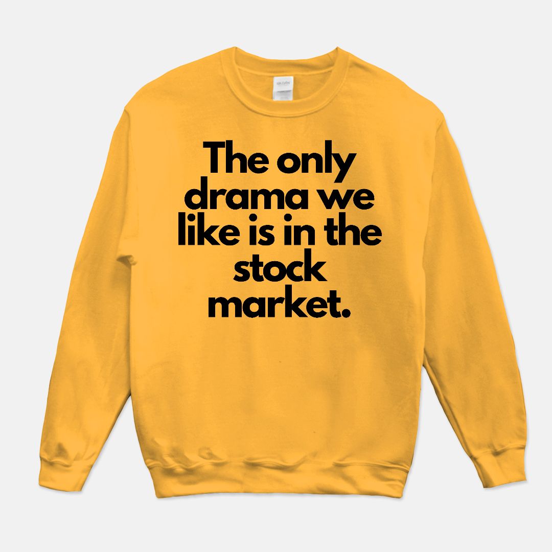 Stock Market Drama Unisex Crew Neck Sweatshirt