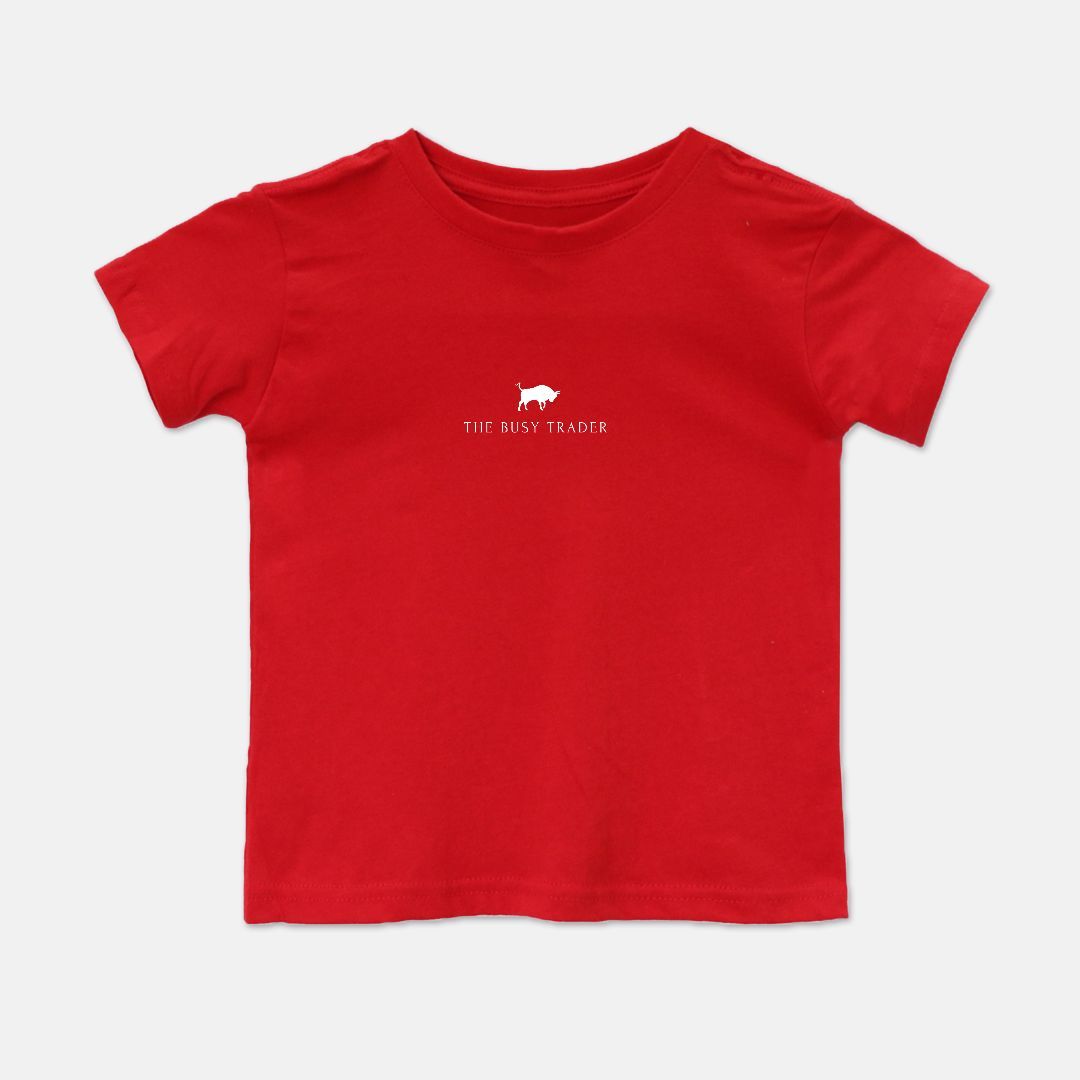 The Busy Trader Signature Toddler Unisex Tee (w/white logo)