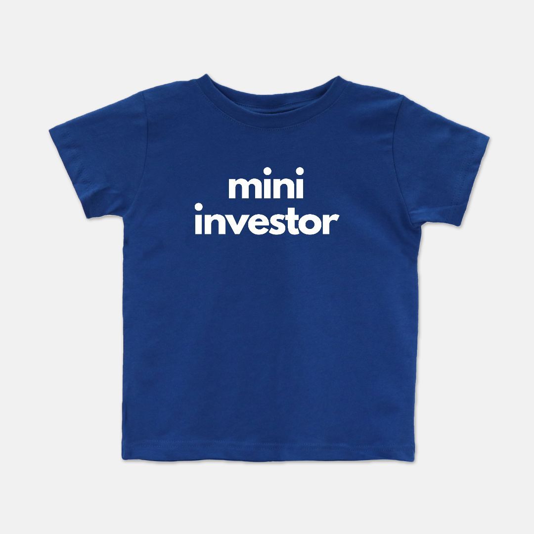 BLK Mini Investor Toddler Crew Tee