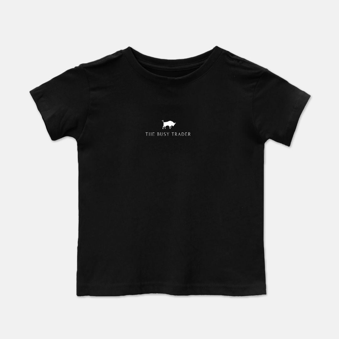 The Busy Trader Signature Toddler Unisex Tee (w/white logo)