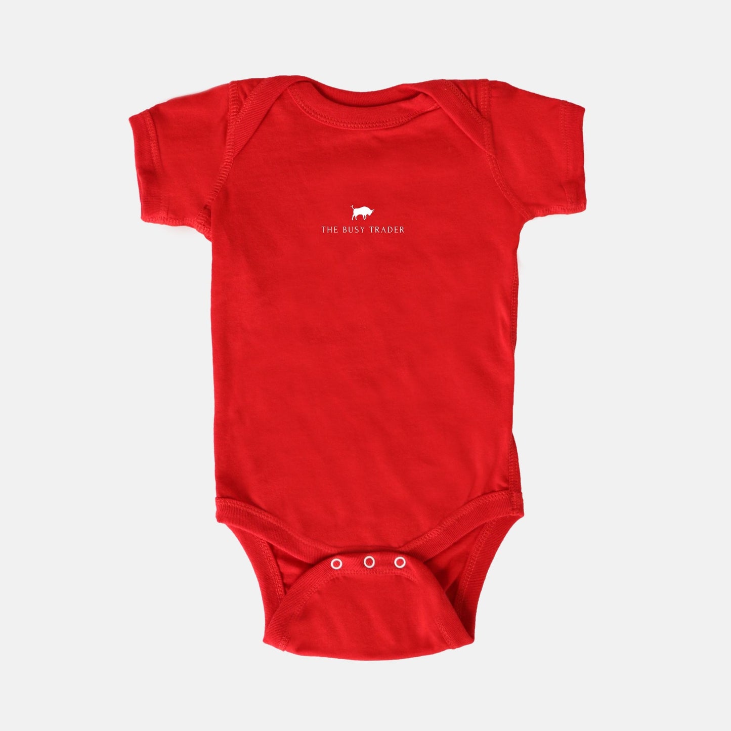 The Busy Trader Signature Unisex Baby Onesie (w/white logo)