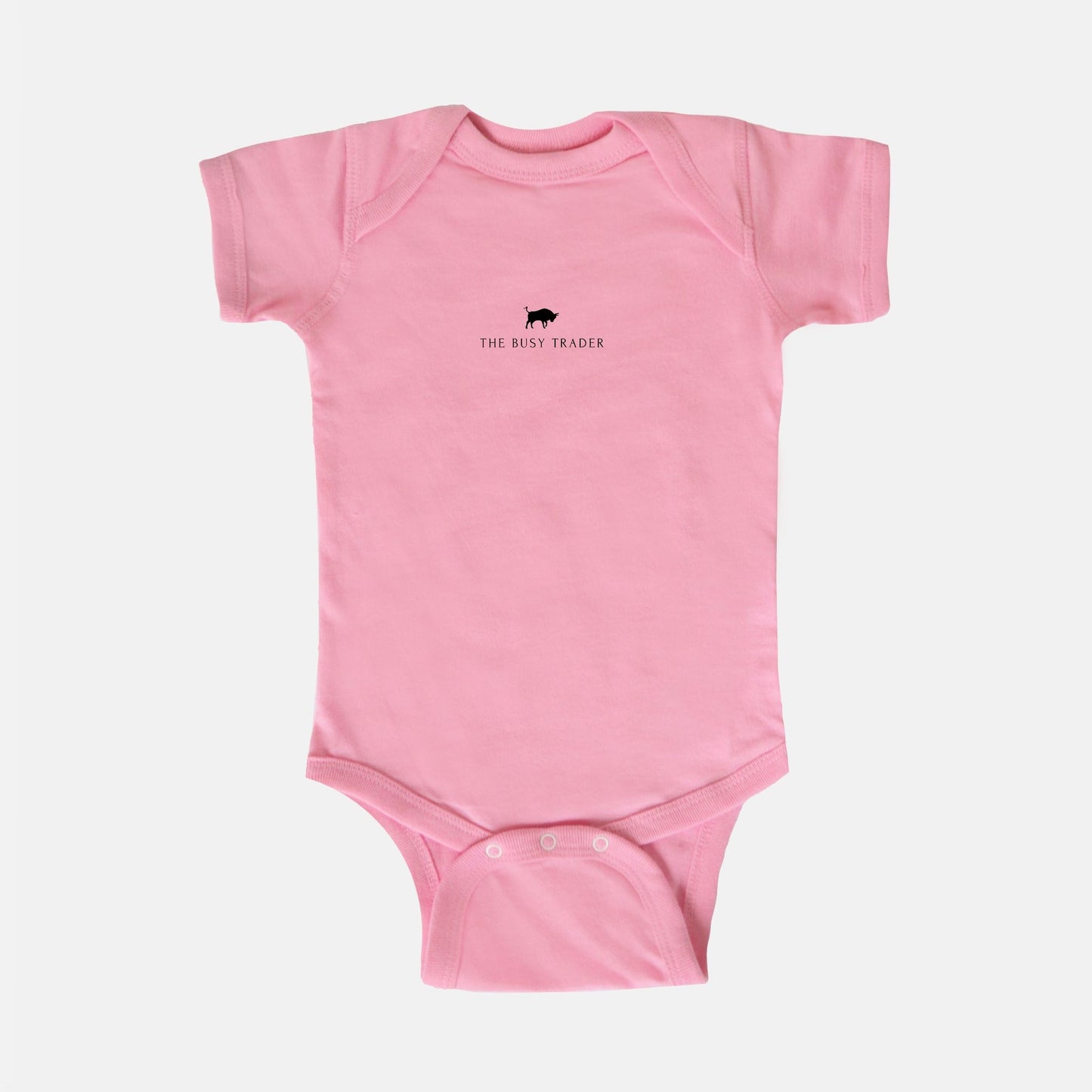 The Busy Trader Signature Unisex Baby Onesie (w/black logo)