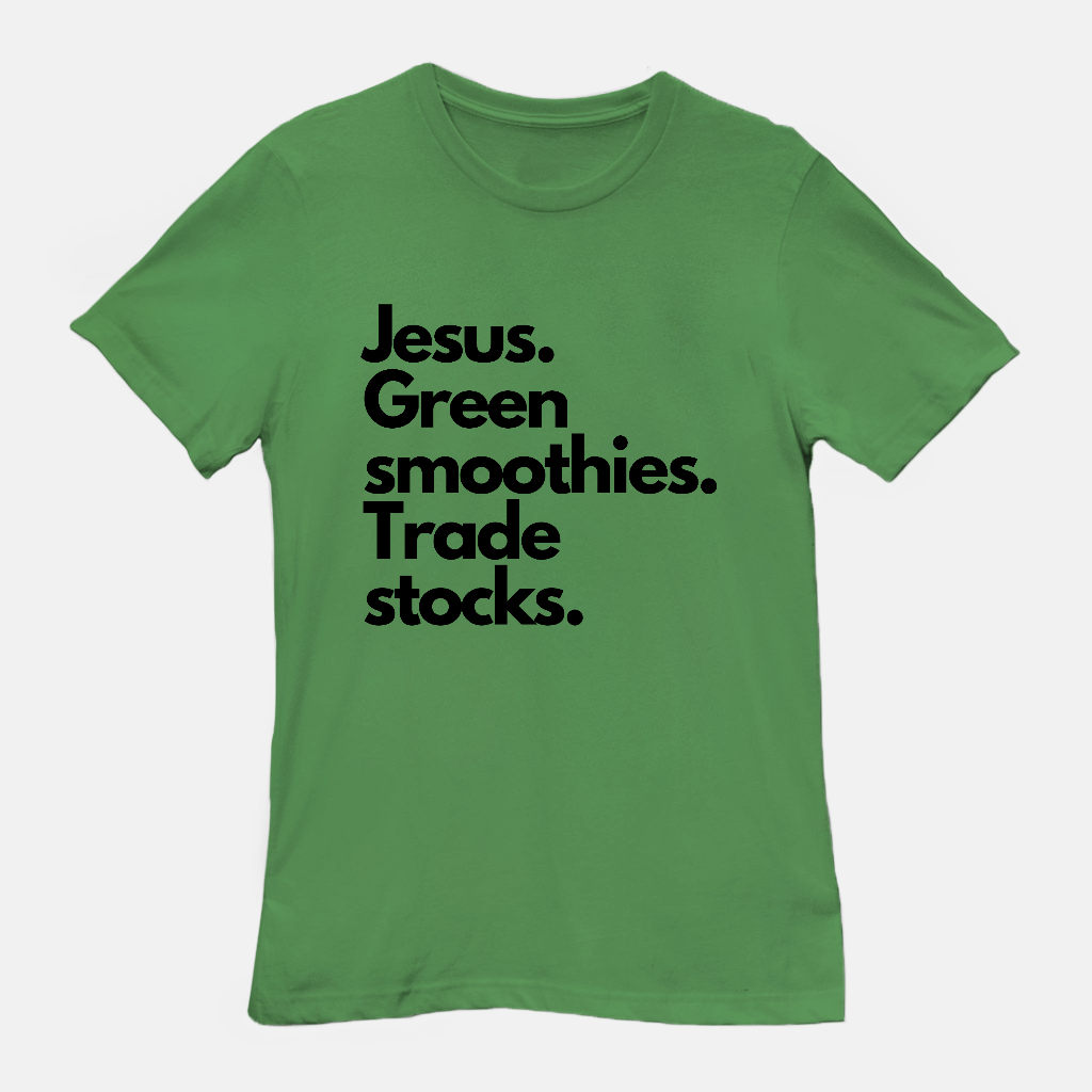 Jesus, Smoothies, & Stocks Unisex Tee